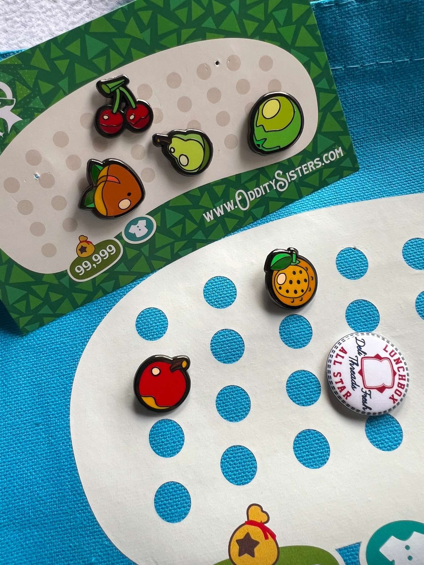 Fruit Island Enamel Pins – Set of 6