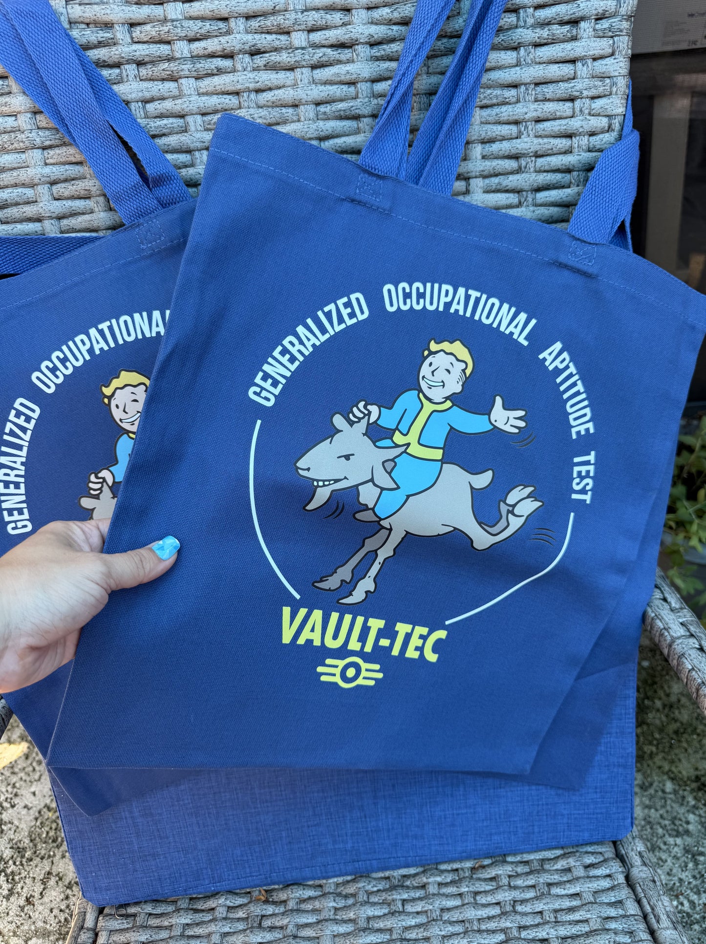 Vault Boy G.O.A.T. Canvas Tote Bag