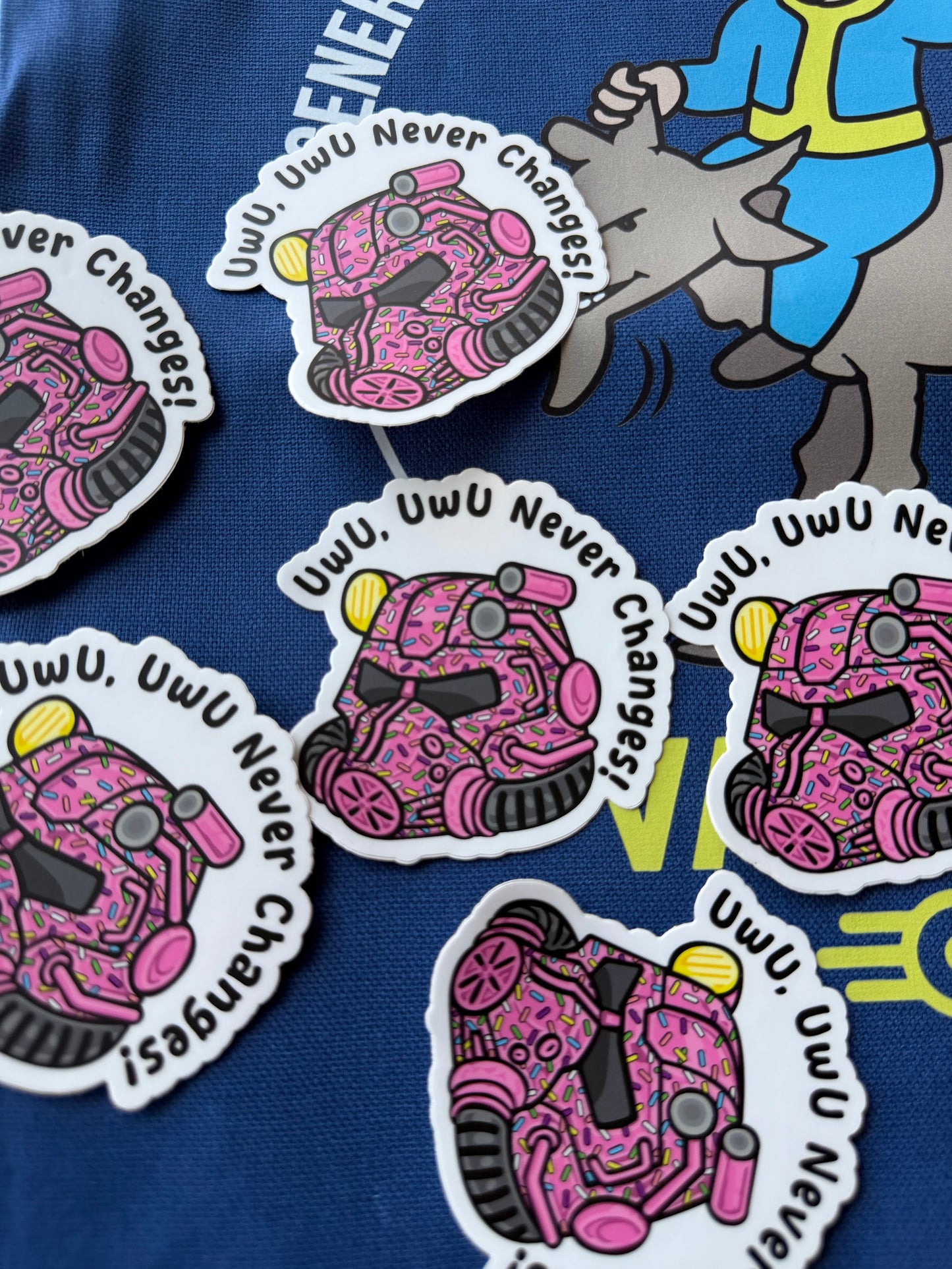 UwU, UwU Never Changes — 3" Matte Vinyl Sticker