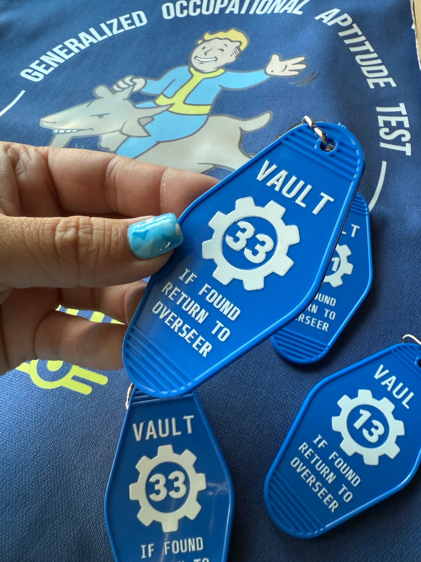 Vault Return To Overseer Motel Keychain