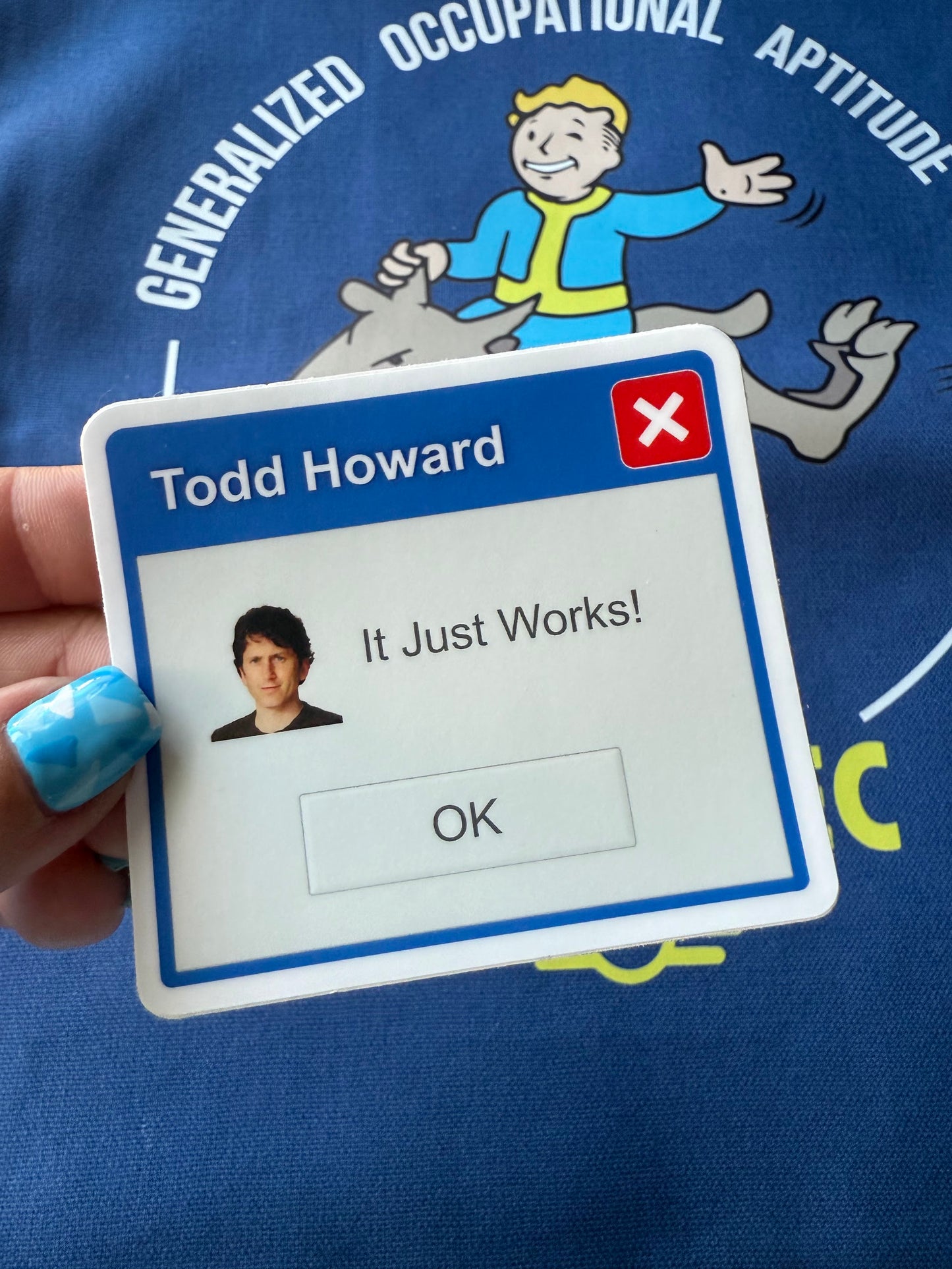 It Just Works — 3" Matte Vinyl Sticker