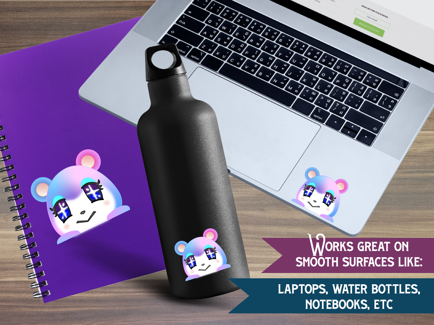 Judy ACNH Peeker Sticker Decal