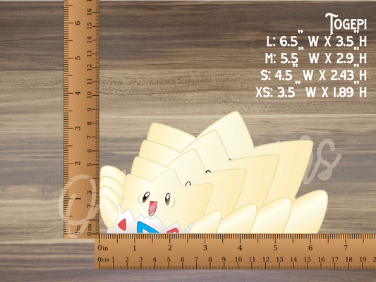 a ruler with a drawing of a bird on it