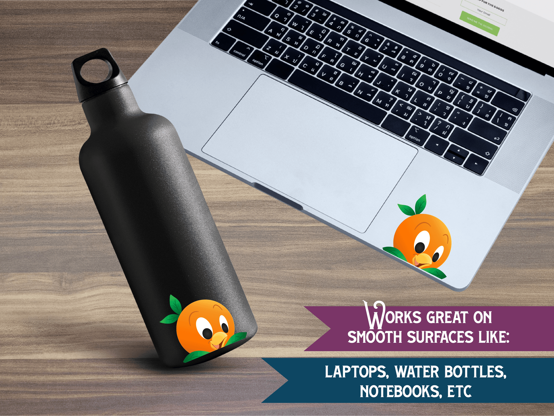 a laptop computer sitting on top of a wooden desk