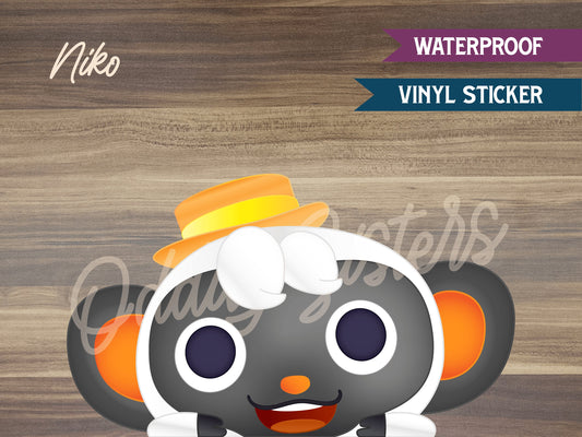 Niko HHP ACNH Peeker Sticker Decal