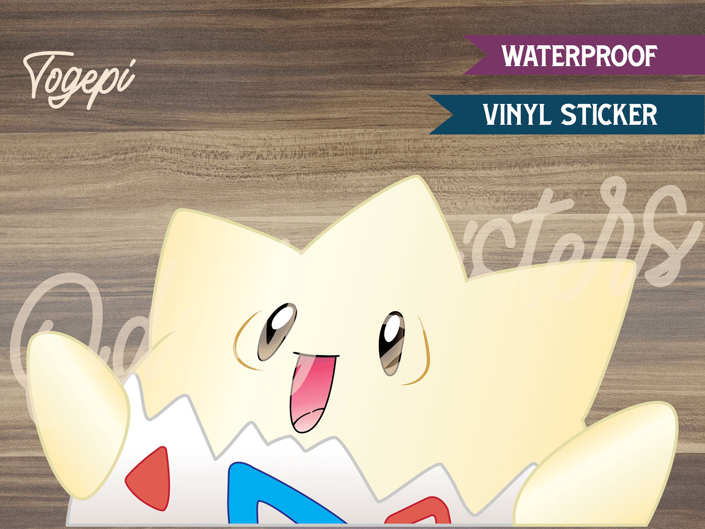 Togepi Pokemon Peeker Sticker Decal