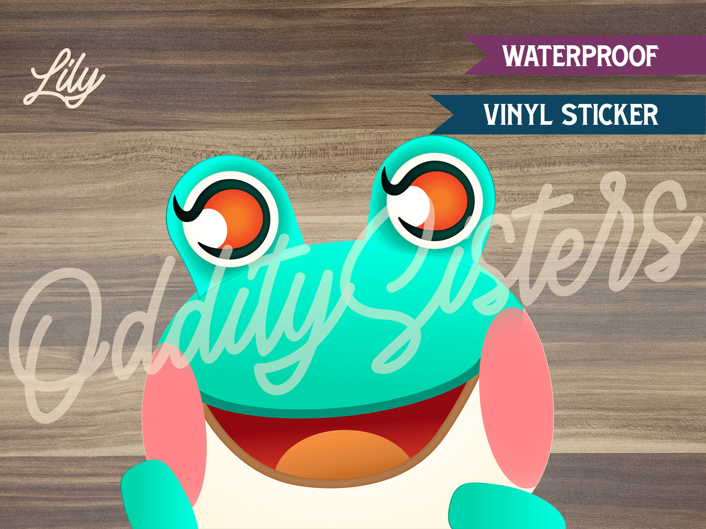 Lily ACNH Peeker Sticker Decal