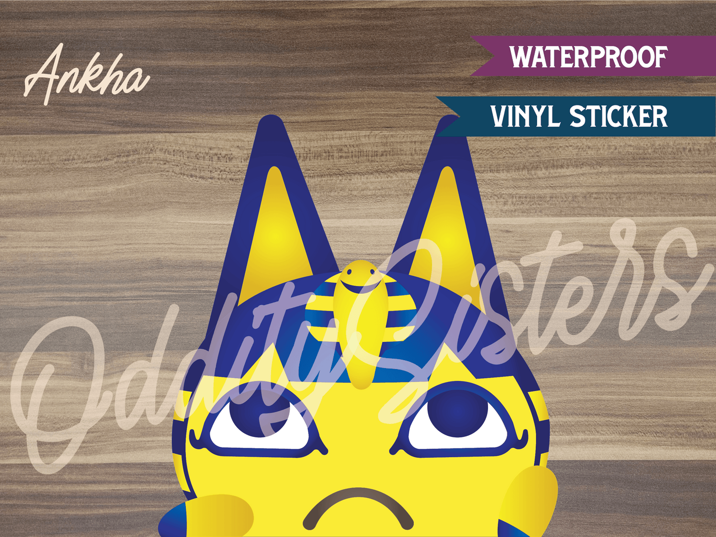 Ankha ACNH Peeker Sticker Decal