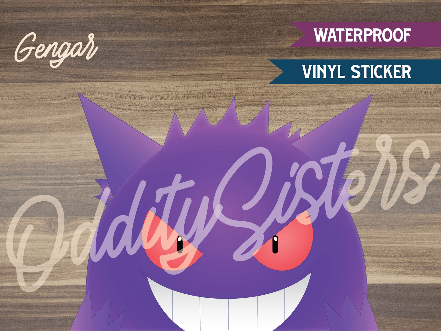 Gengar Peeker Sticker Decal