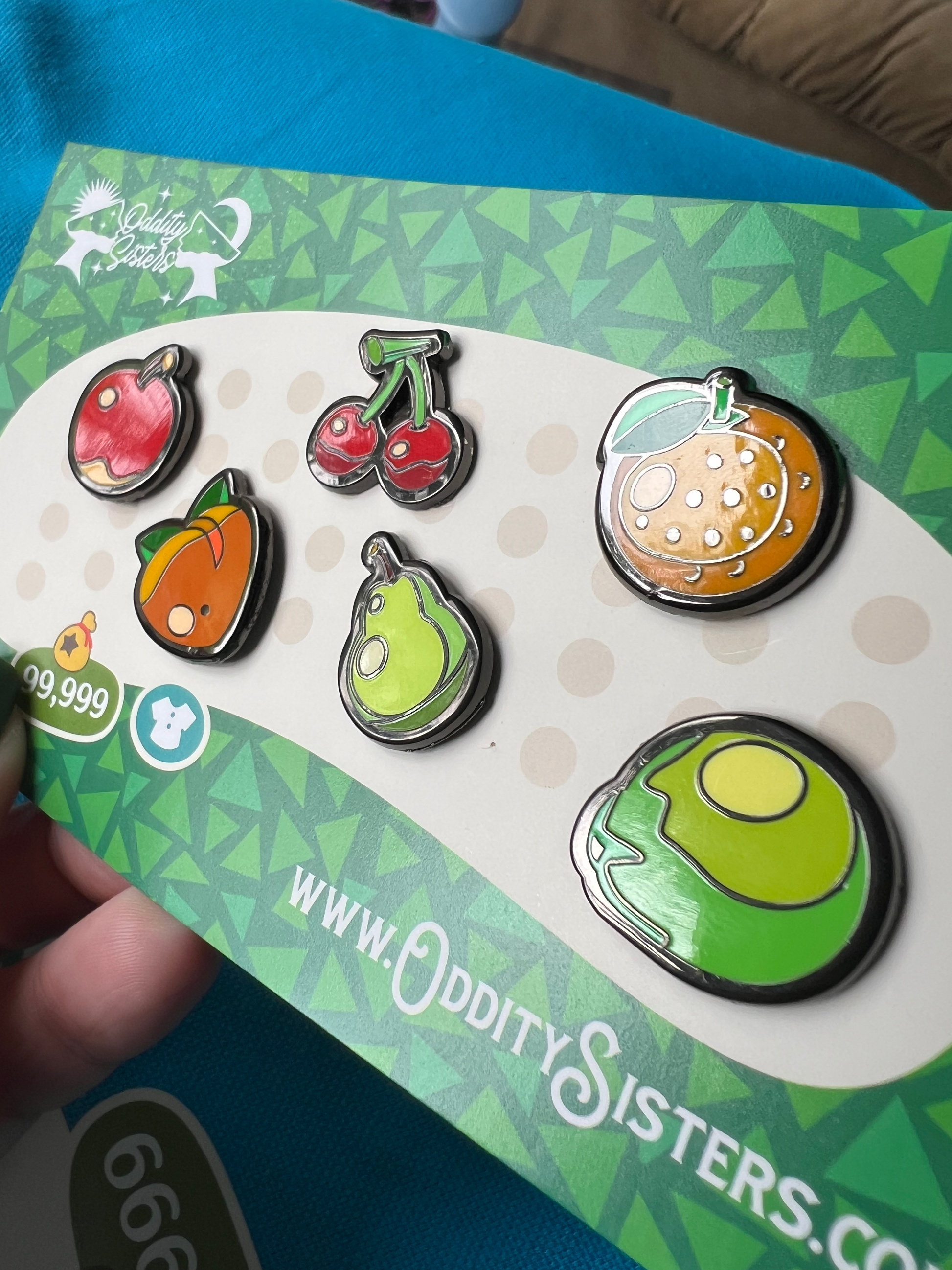 Fruit Island Enamel Pins – Set of 6