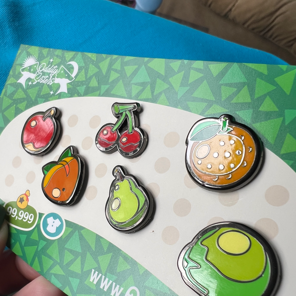 Fruit Island Enamel Pins – Set of 6