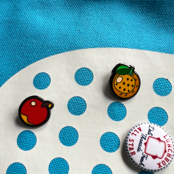 Fruit Island Enamel Pins – Set of 6