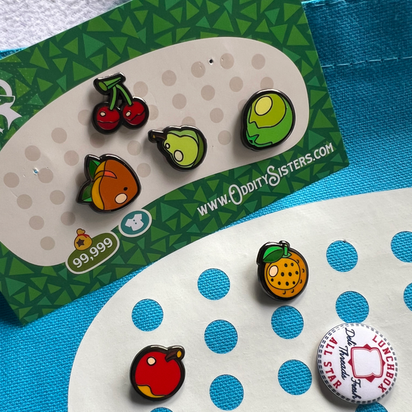 Fruit Island Enamel Pins – Set of 6