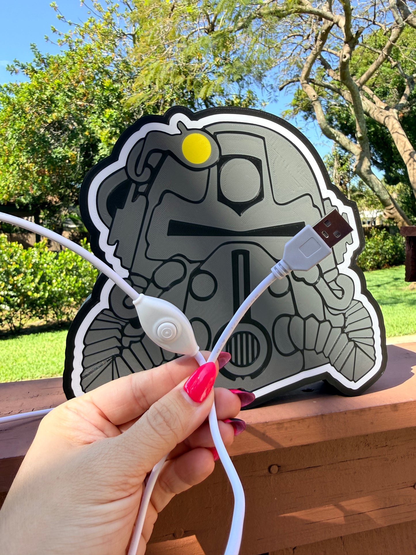 T-60 Silver Power Armor Lightbox