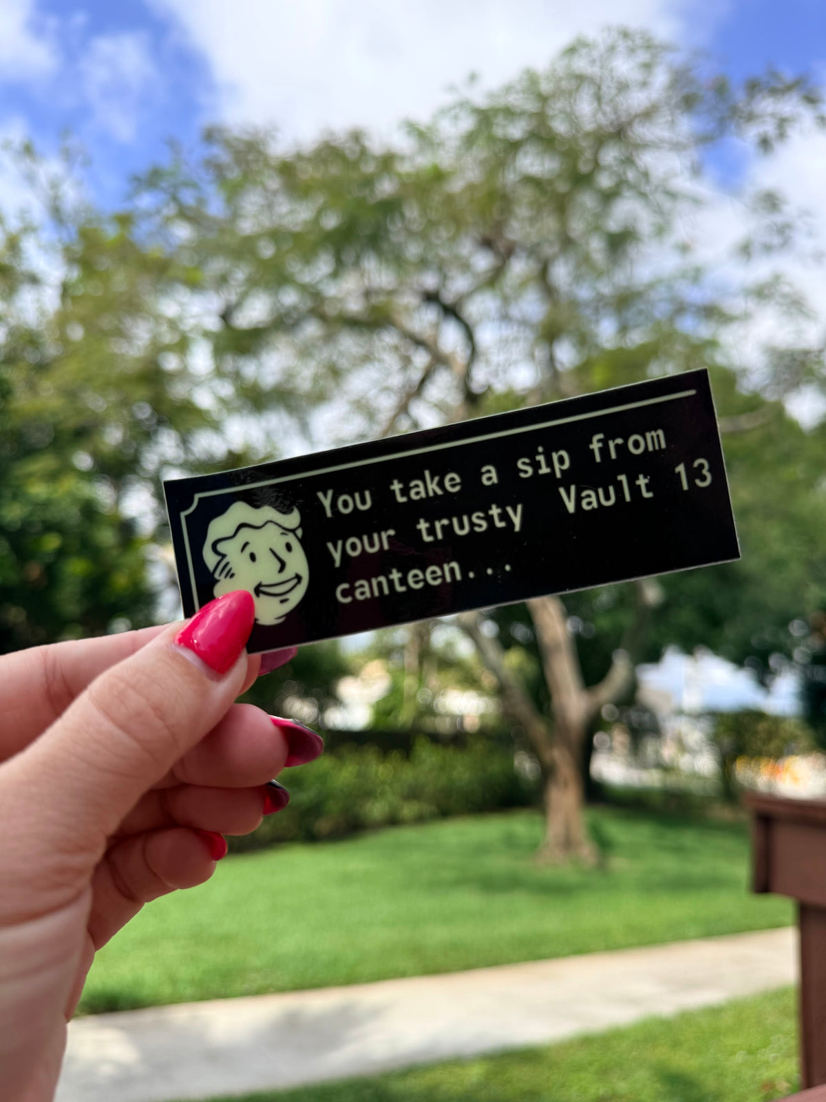 Vault 13 Canteen (Clow-In-The-Dark) — 3" Gloss Vinyl Sticker