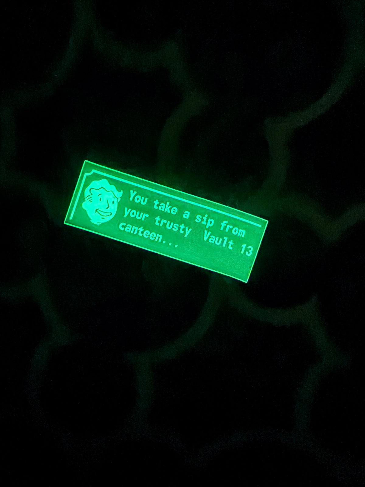 Vault 13 Canteen (Clow-In-The-Dark) — 3" Gloss Vinyl Sticker