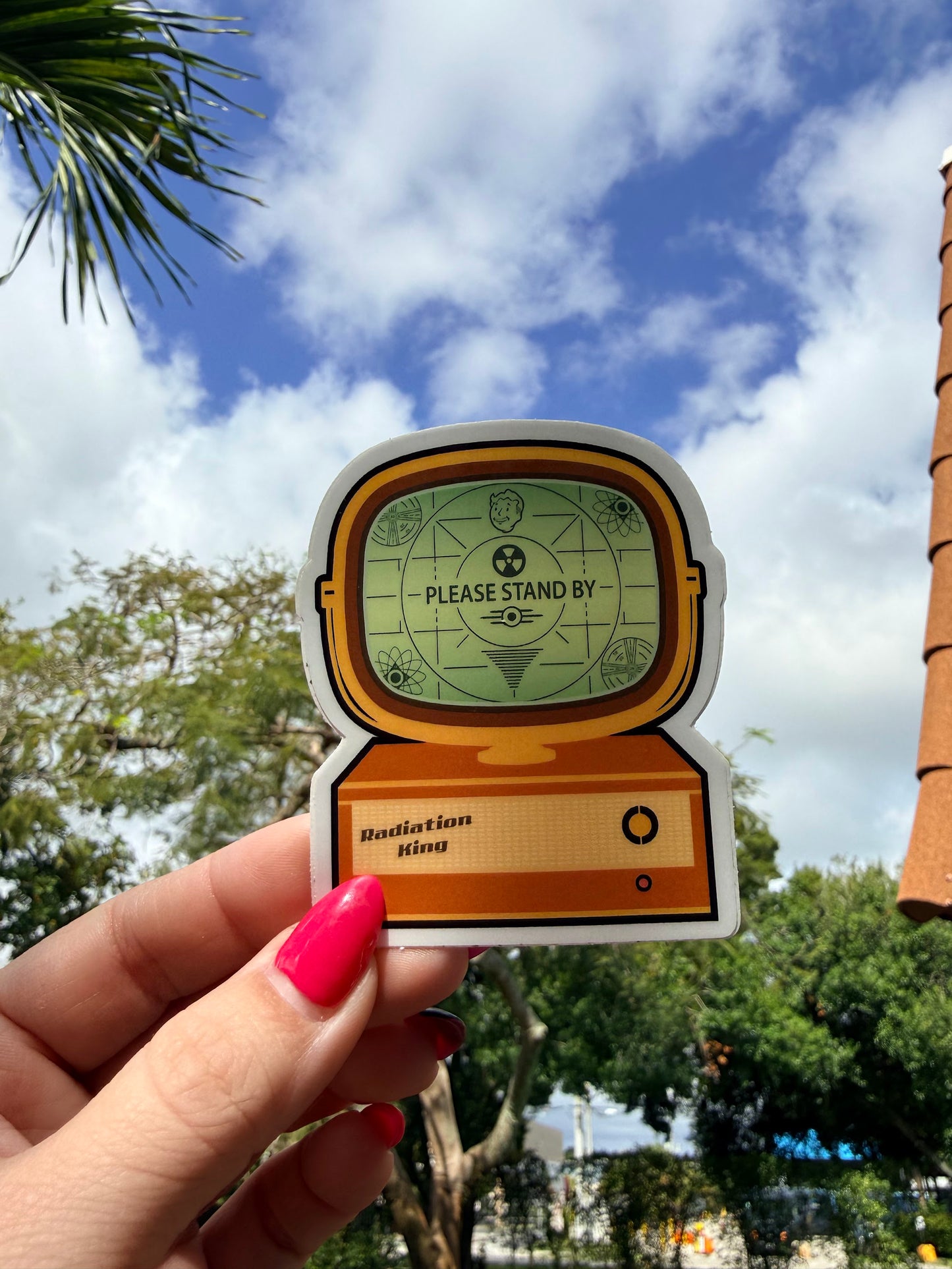 Please Stand By — 3" Matte Vinyl Sticker