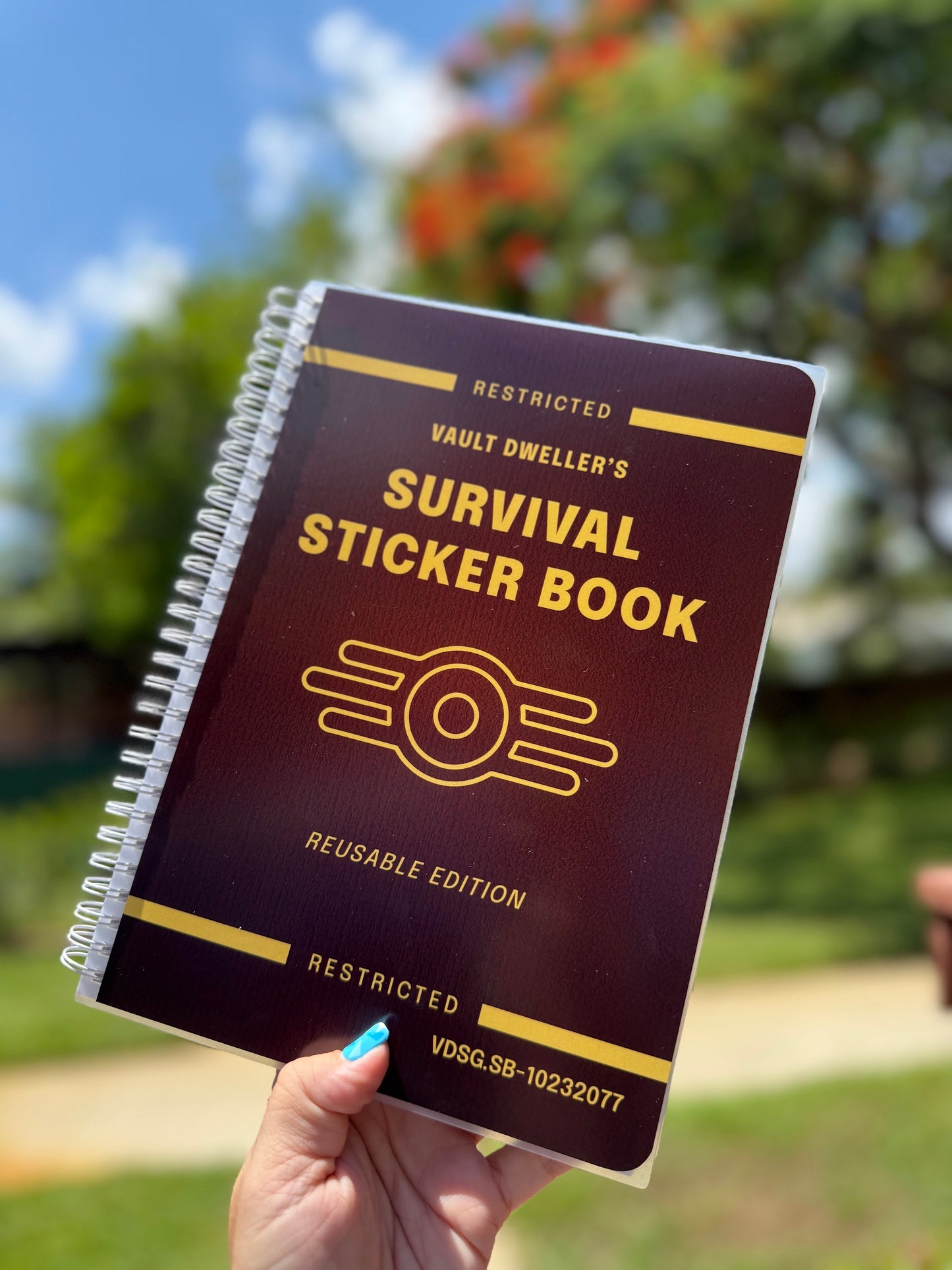 7.5x10" Survival Reusable Sticker Book