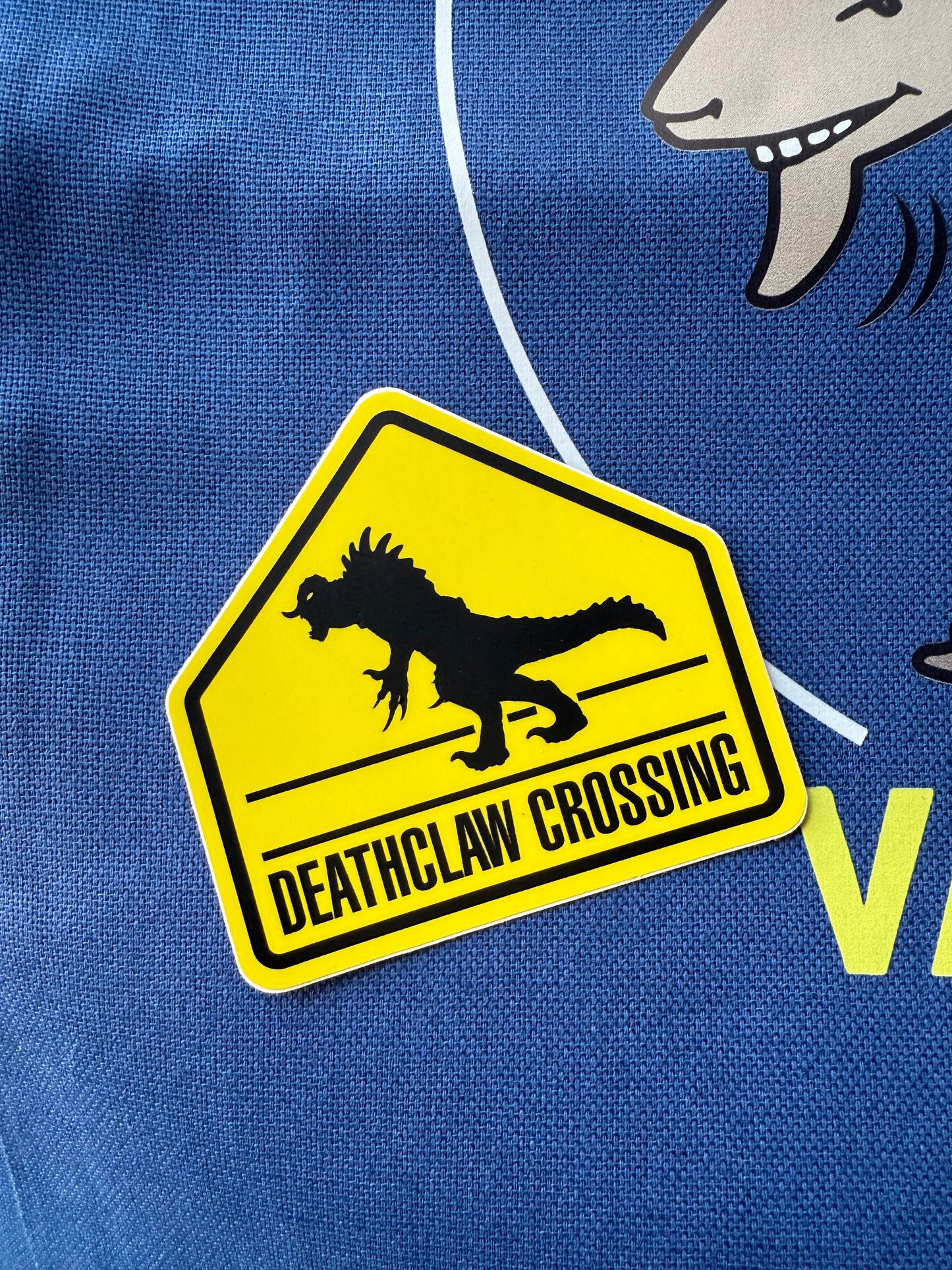 Deathclaw Crossing (Clean) — 3" Matte Vinyl Sticker