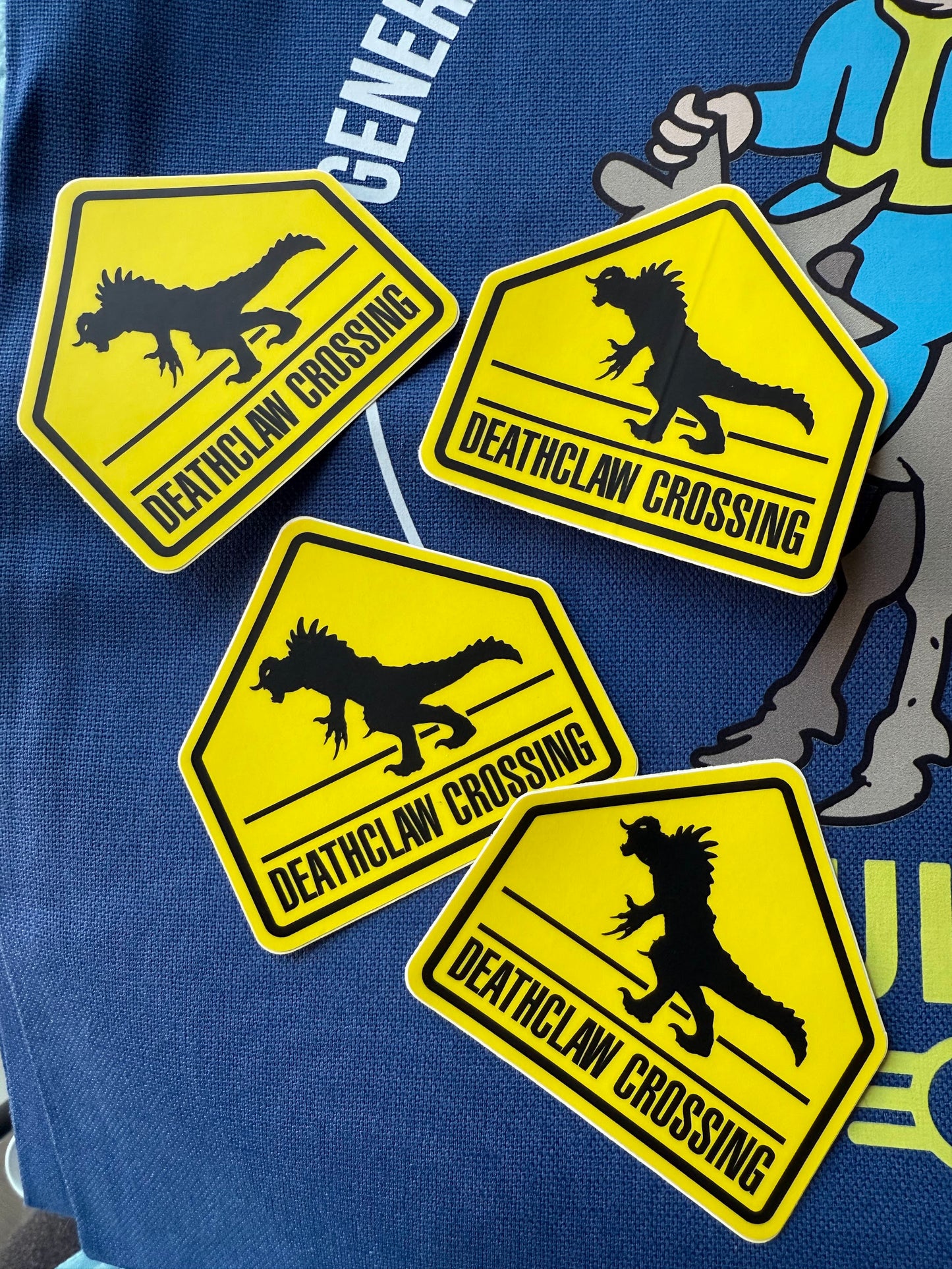 Deathclaw Crossing (Clean) — 3" Matte Vinyl Sticker