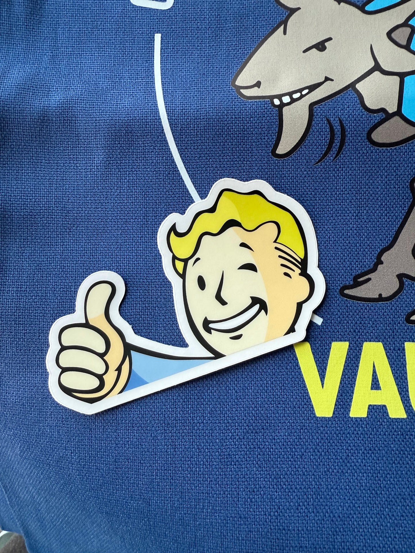 Thumbs Up Vault Boy — 3" Matte Clear Vinyl Sticker