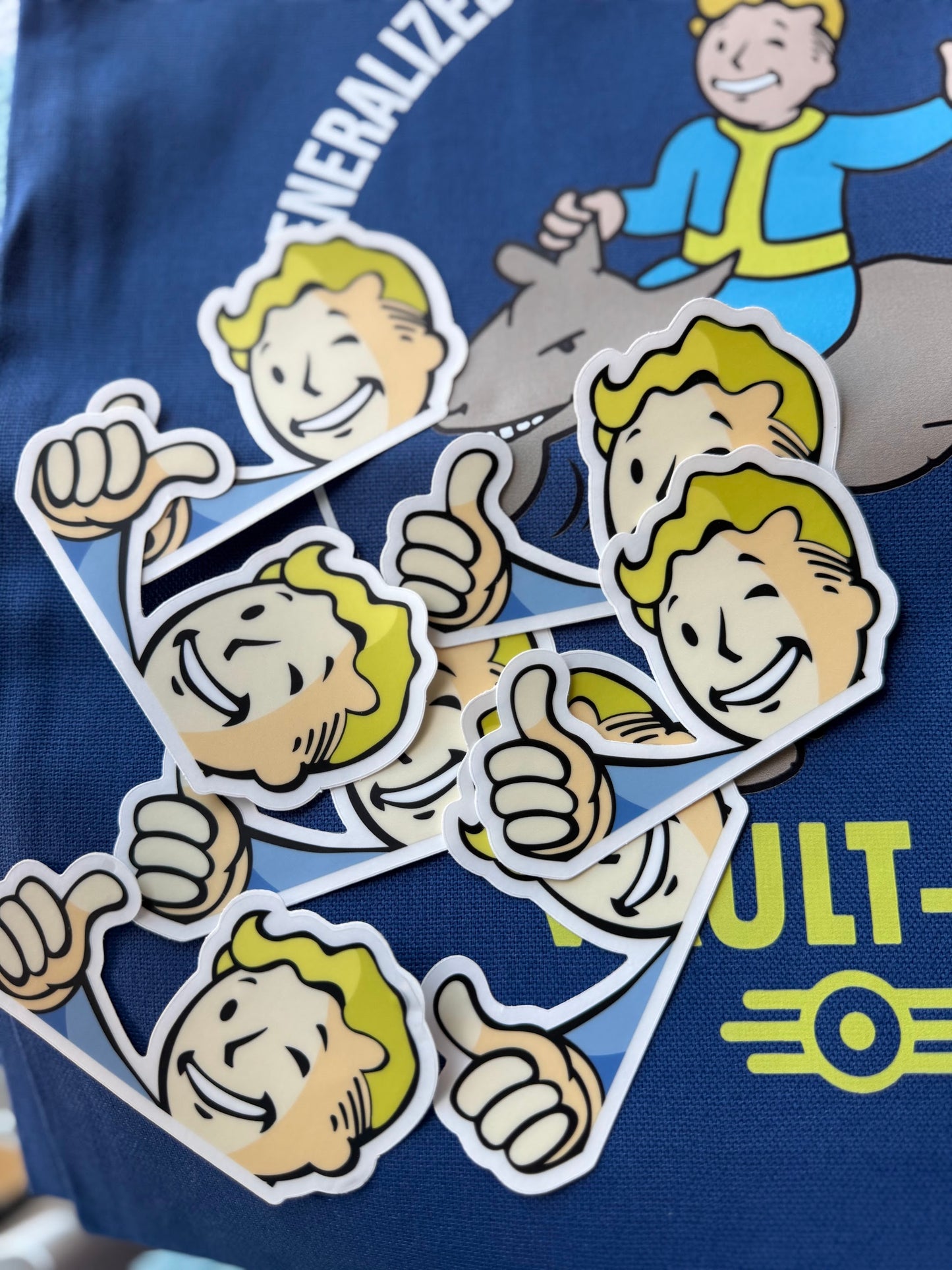Thumbs Up Vault Boy — 3" Matte Clear Vinyl Sticker