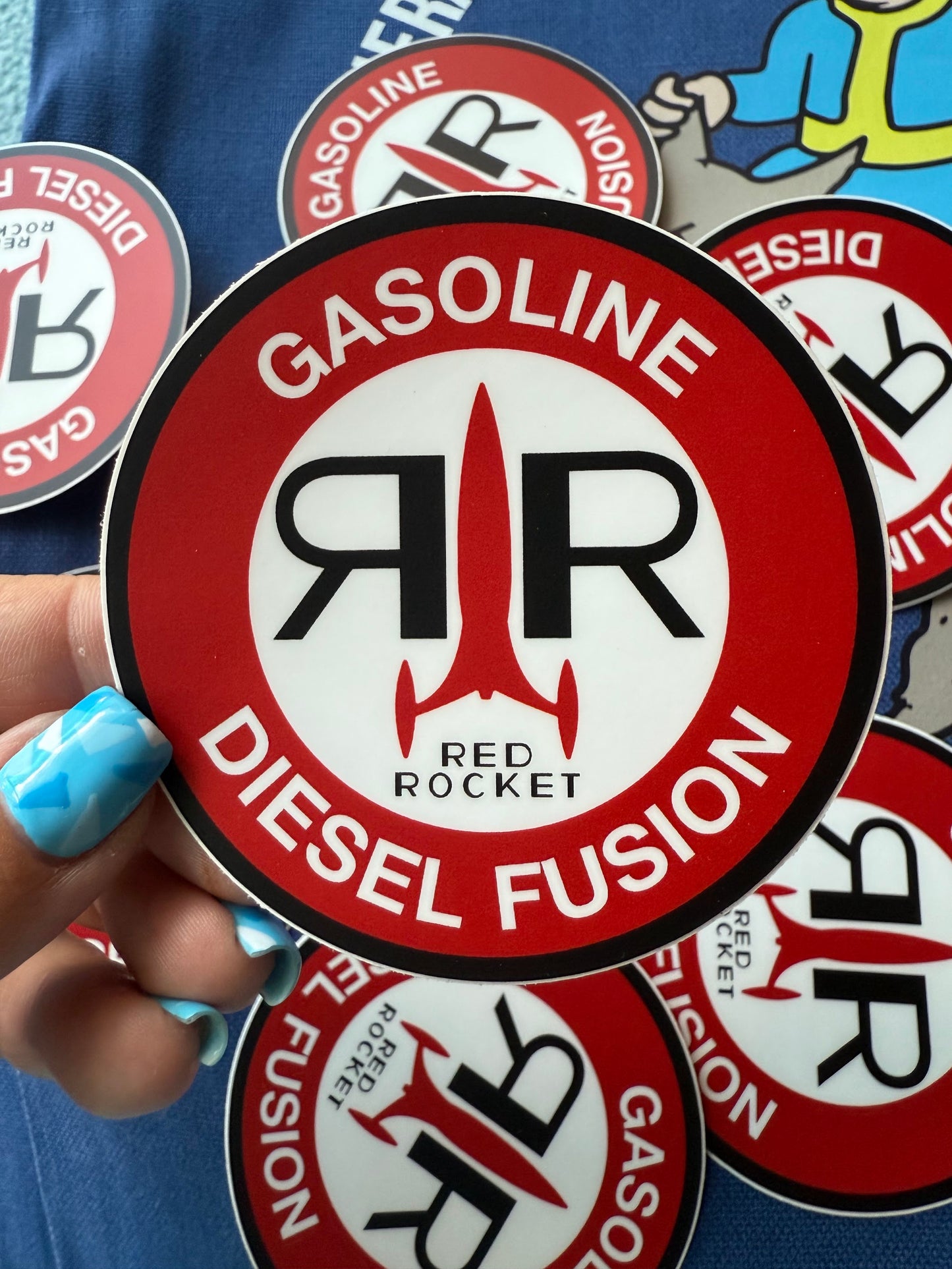 Red Rocket — 3" Matte Vinyl Sticker