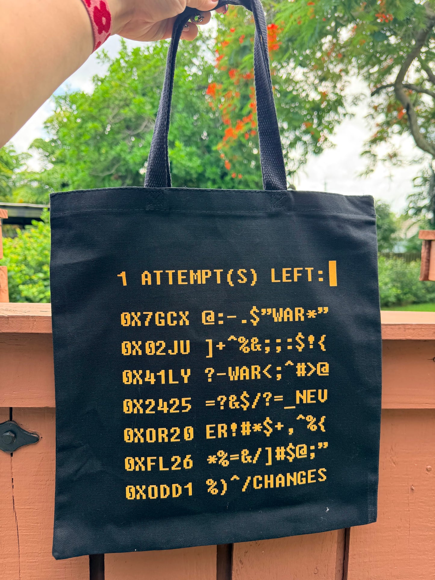 Terminal Hacking (Amber) Canvas Tote Bag