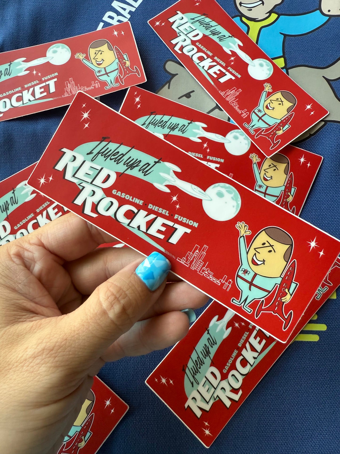 I Fueled Up At Red Rocket — 5" Matte Vinyl Sticker