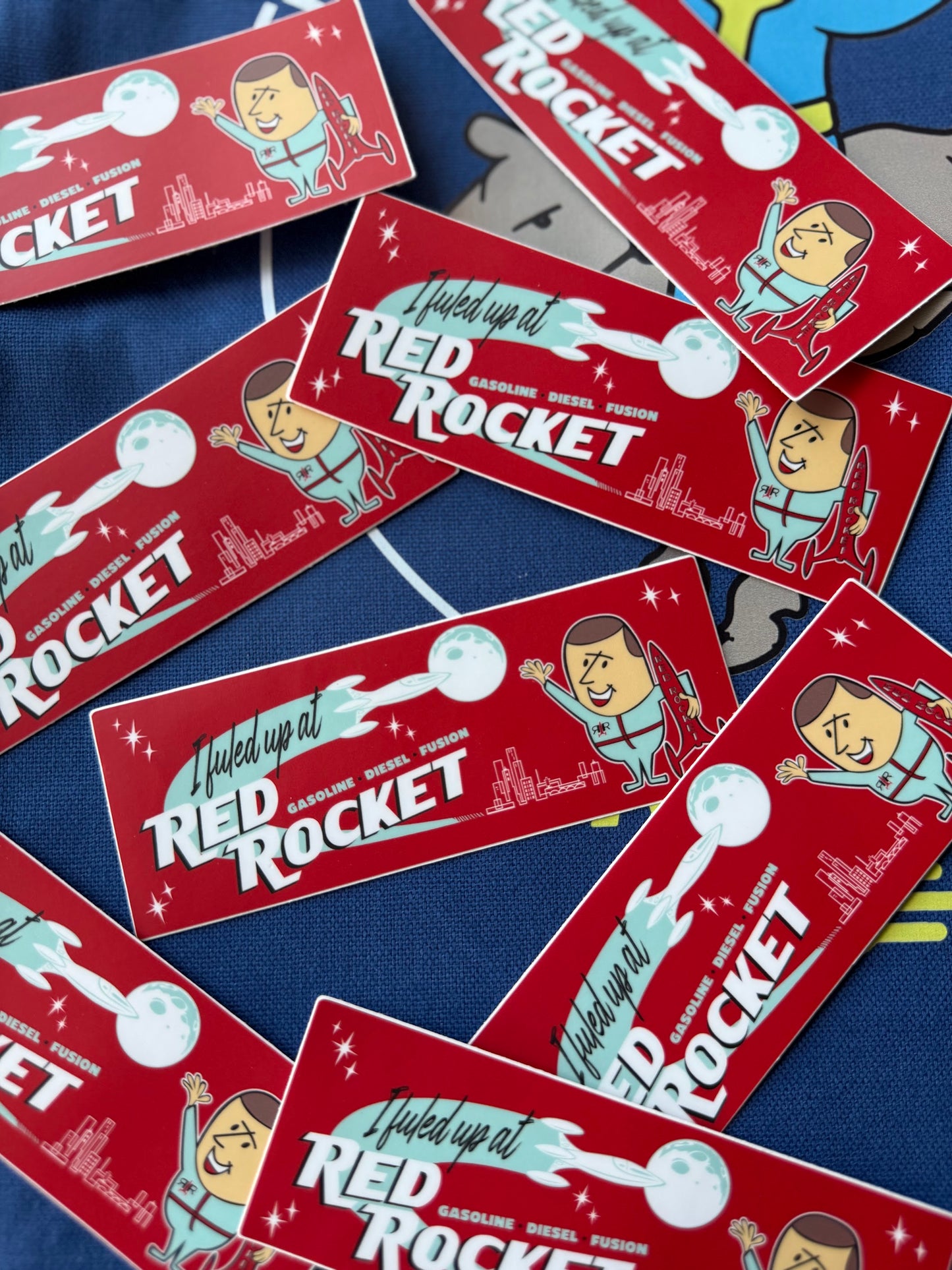 I Fueled Up At Red Rocket — 5" Matte Vinyl Sticker