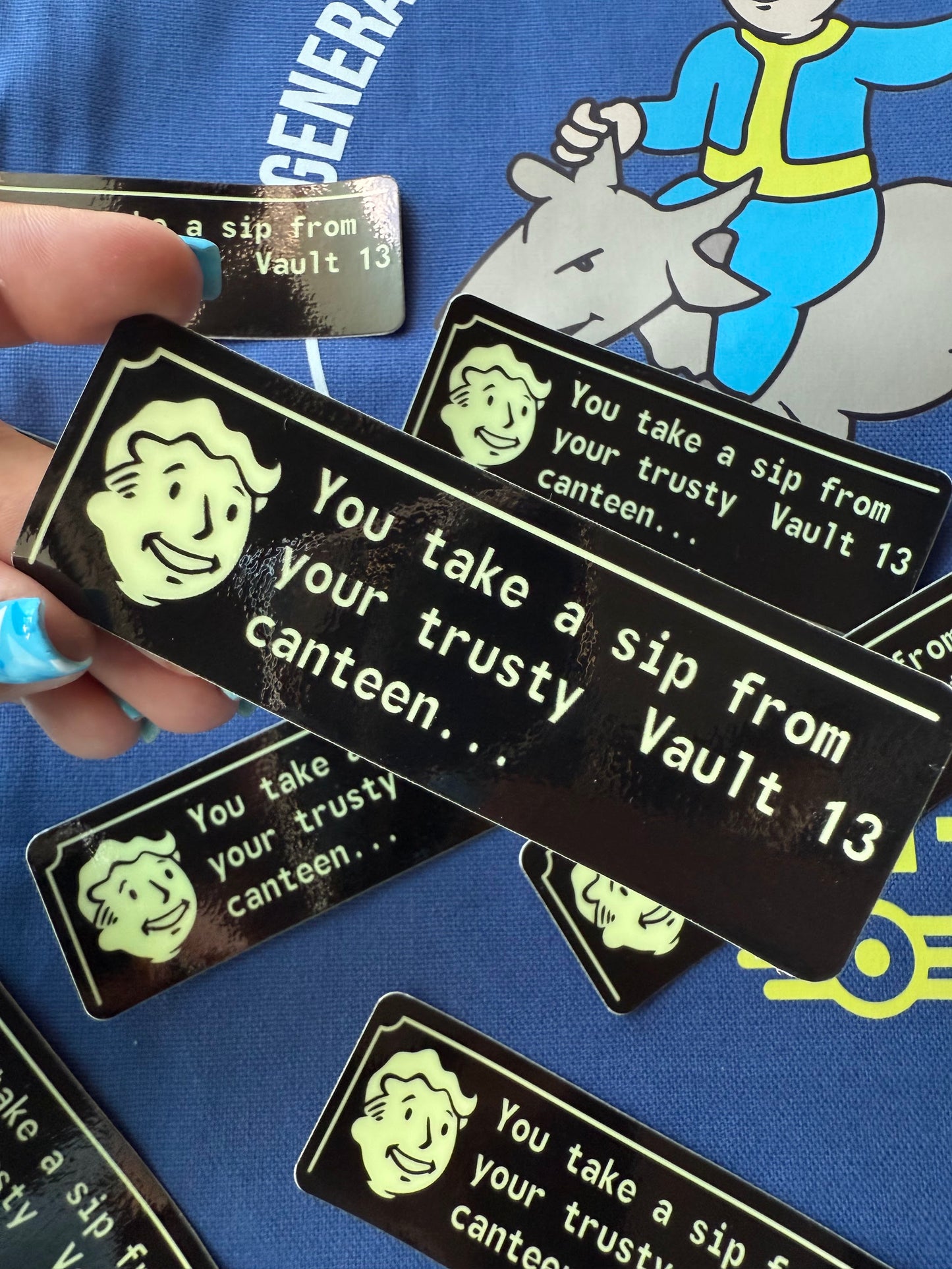 Vault 13 Canteen (Clow-In-The-Dark) — 3" Gloss Vinyl Sticker