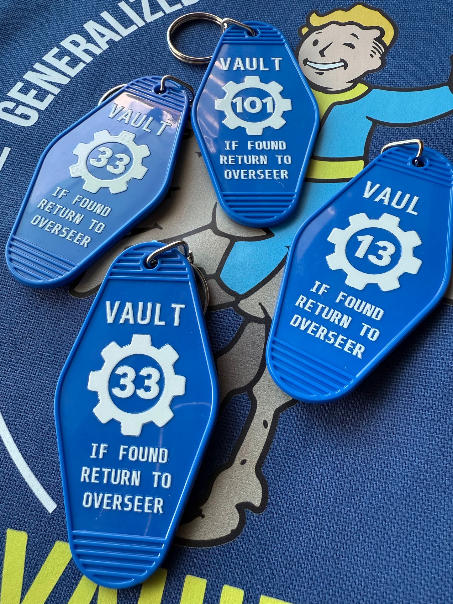 Vault Return To Overseer Motel Keychain