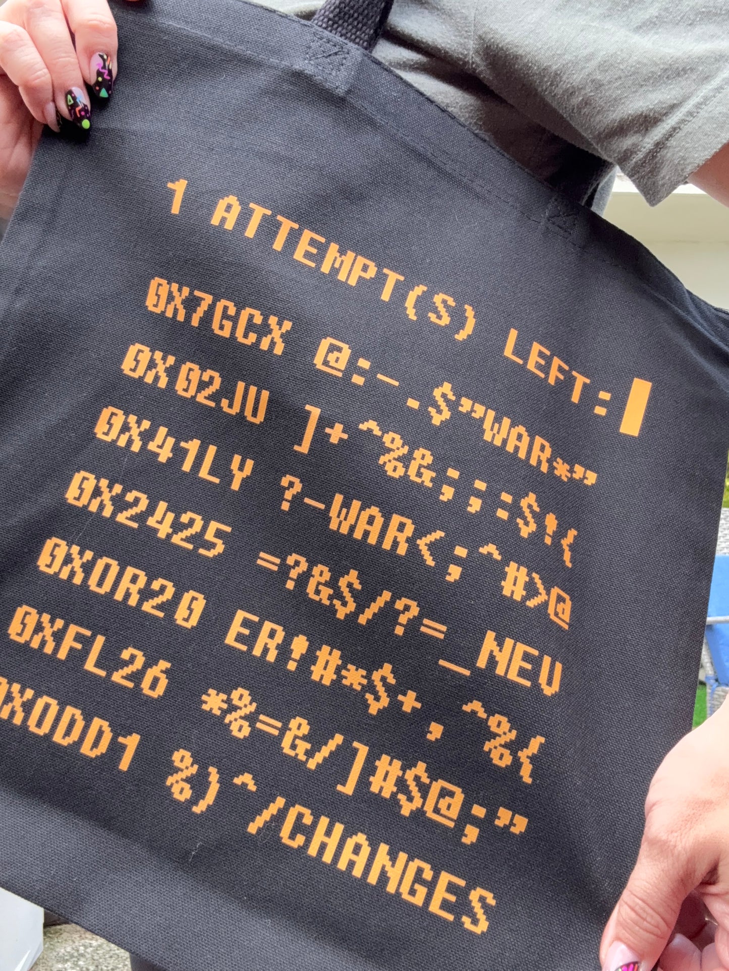 Terminal Hacking (Amber) Canvas Tote Bag