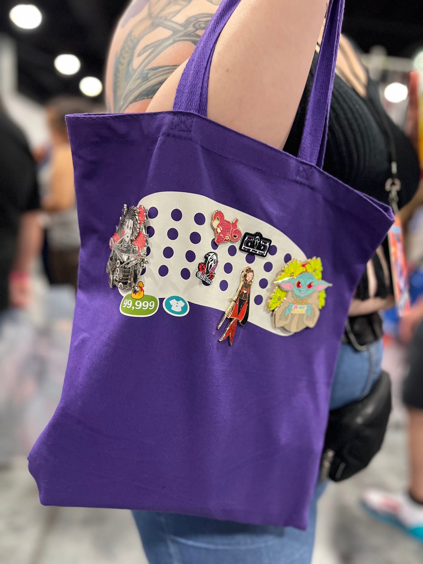 AC Inventory Canvas Pin Tote Bag