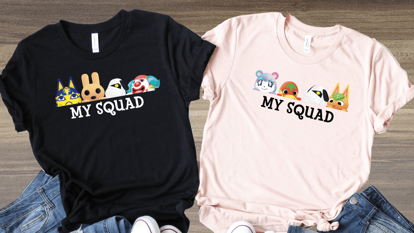 My Squad Villagers T-Shirt - Custom Animal Crossing Unisex T-Shirt