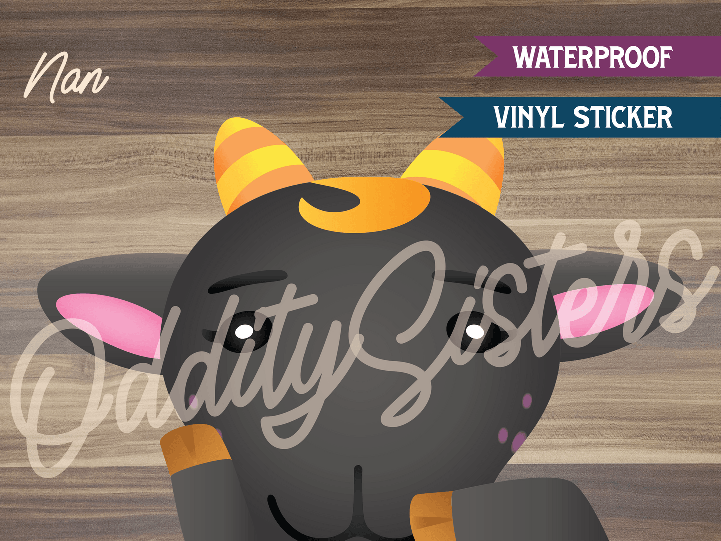 Nan ACNH Peeker Sticker Decal