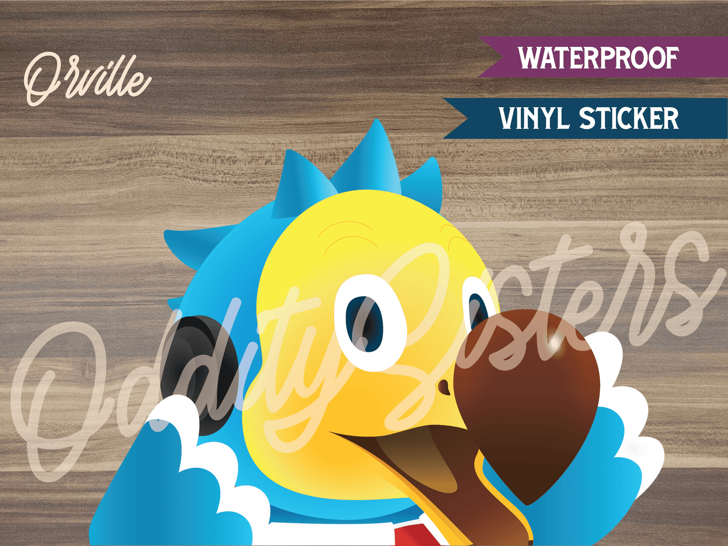 Orville ACNH Peeker Sticker Decal