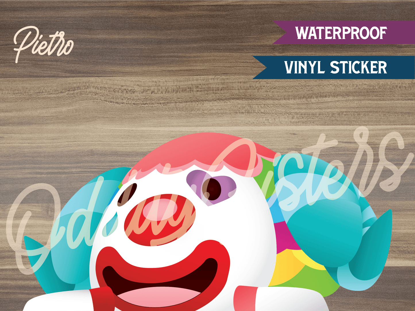 Pietro ACNH Peeker Sticker Decal