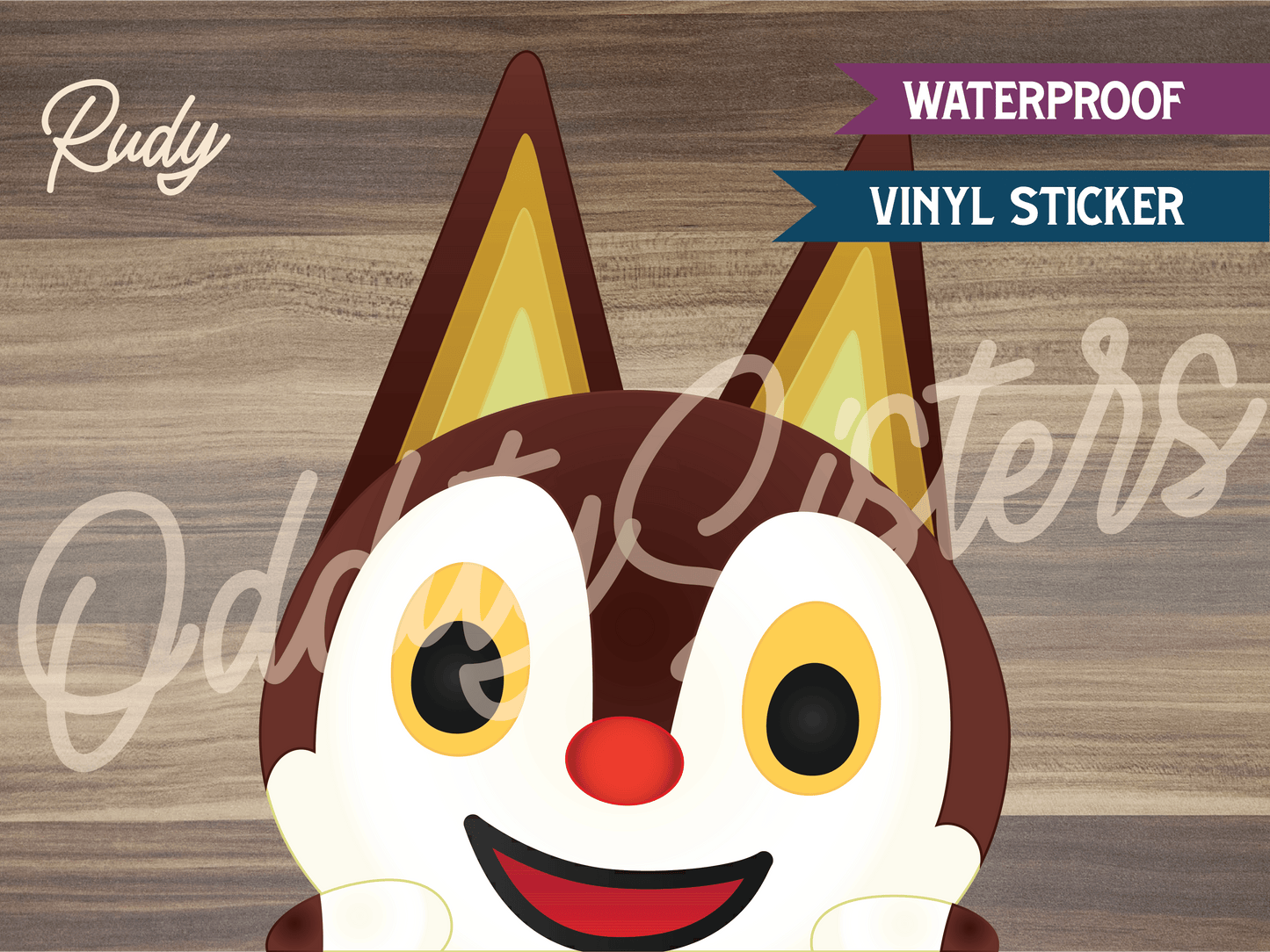 Rudy ACNH Peeker Sticker Decal