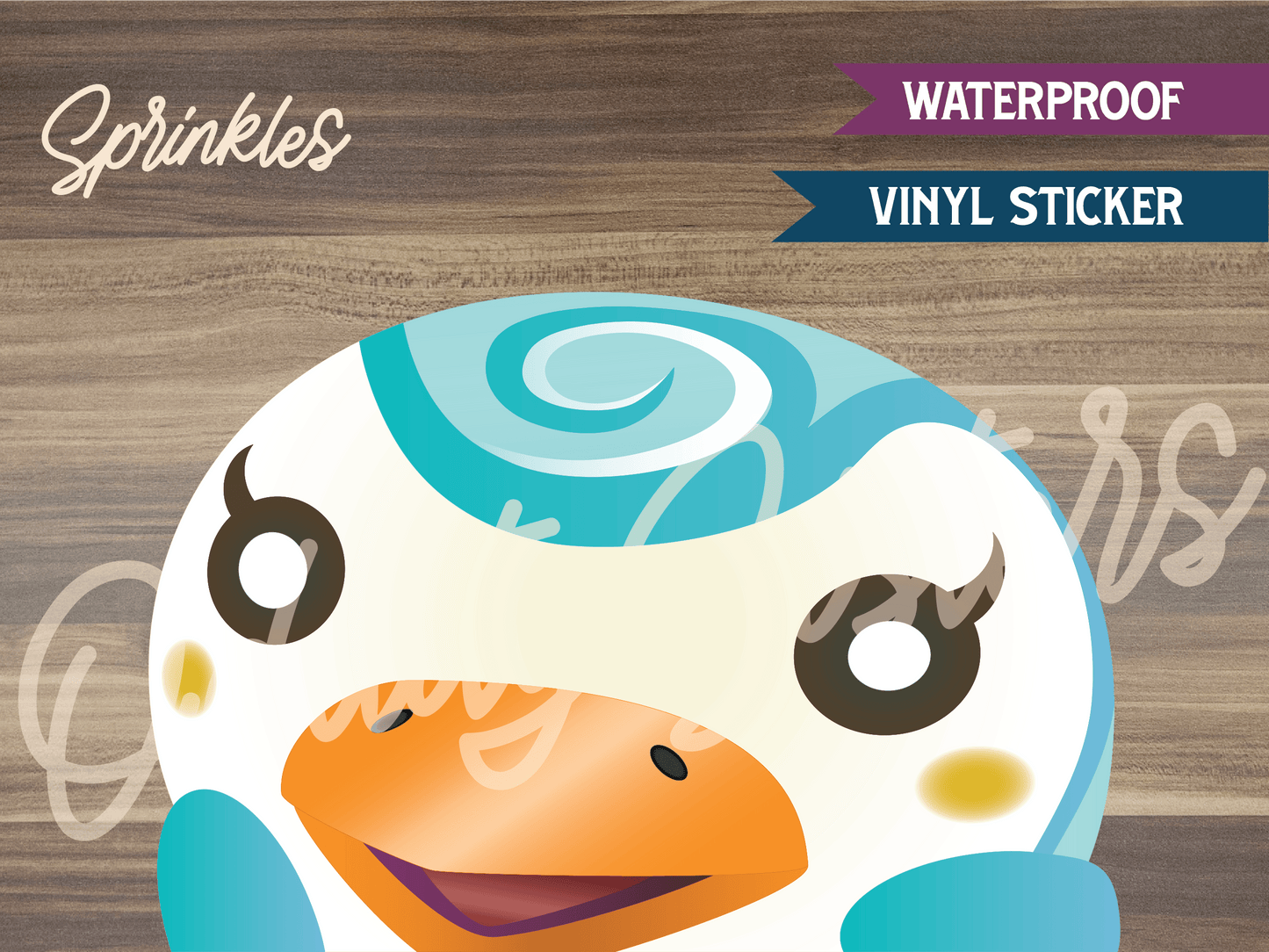 Sprinkles ACNH Peeker Sticker Decal