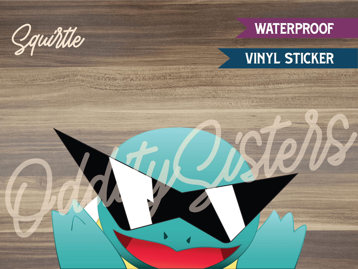 Squirtle Peeker Sticker Decal