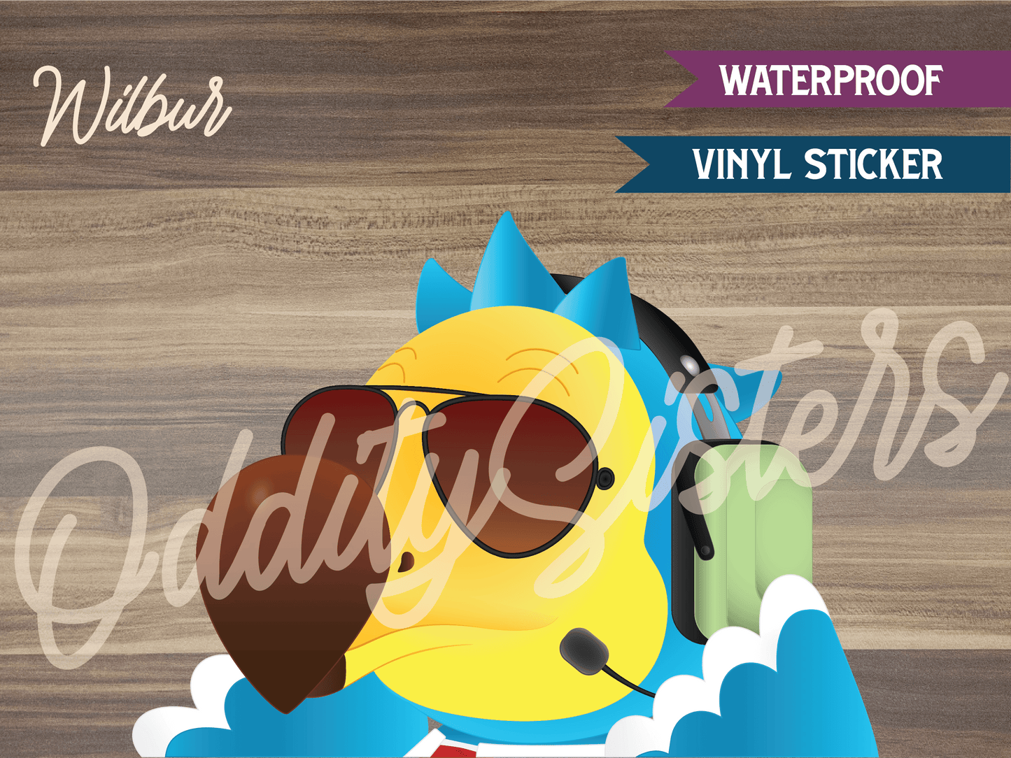 Wilbur ACNH Peeker Sticker Decal