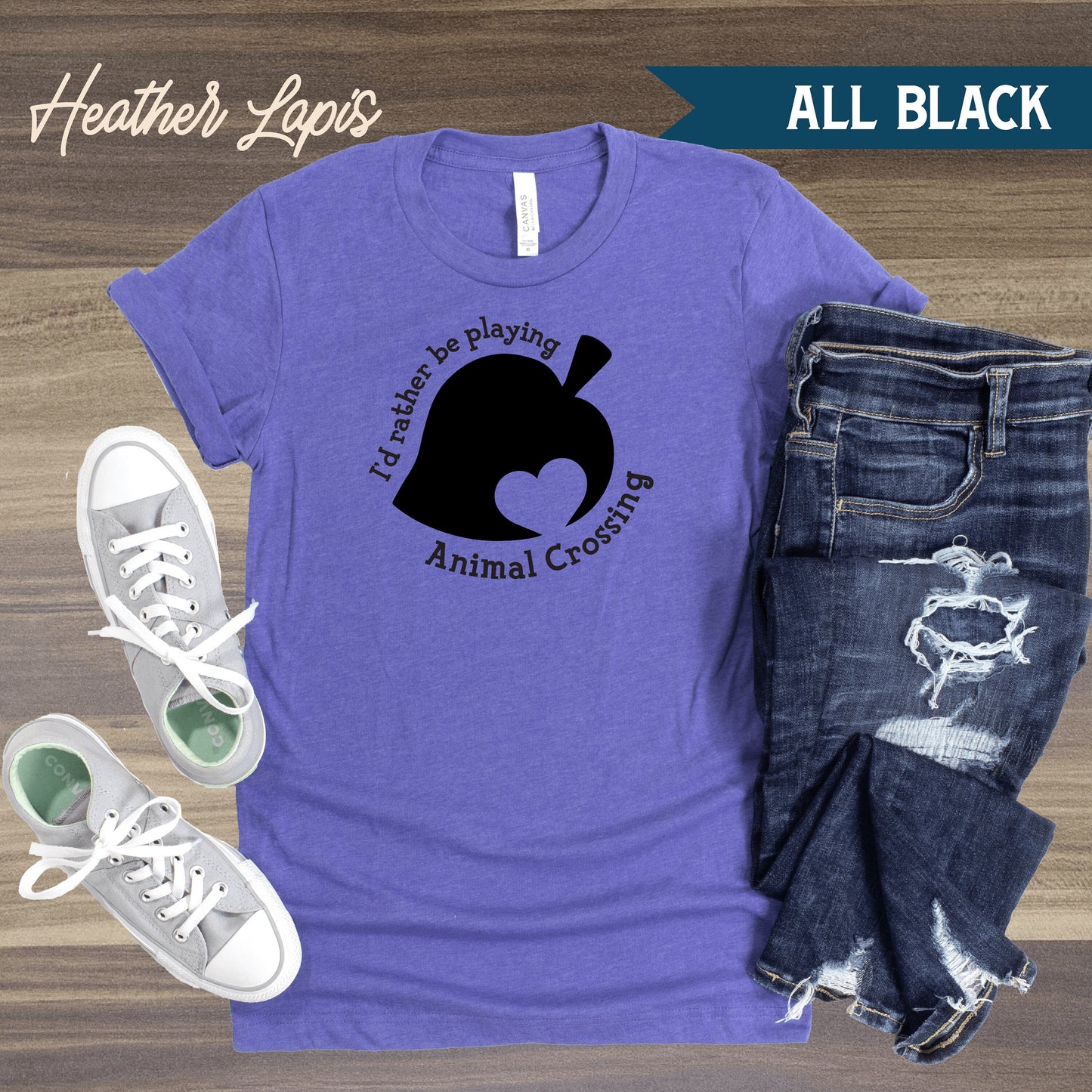 I'd Rather Be Playing Animal Crossing T-Shirt - Custom ACNH Unisex T-Shirt