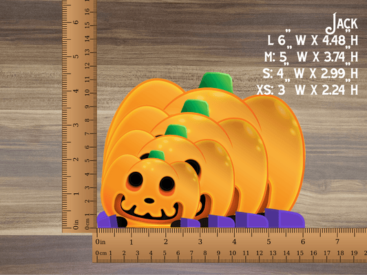 a ruler with a picture of a pumpkin on it