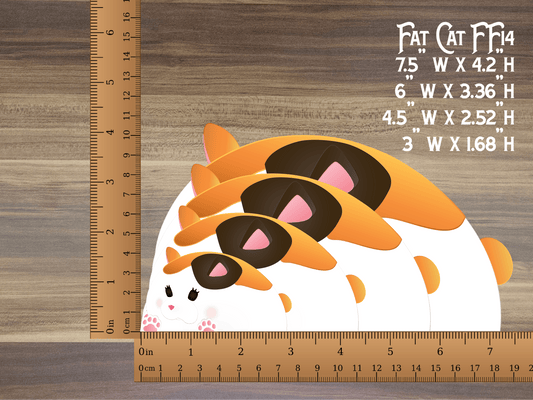 a ruler with a picture of a cat on it