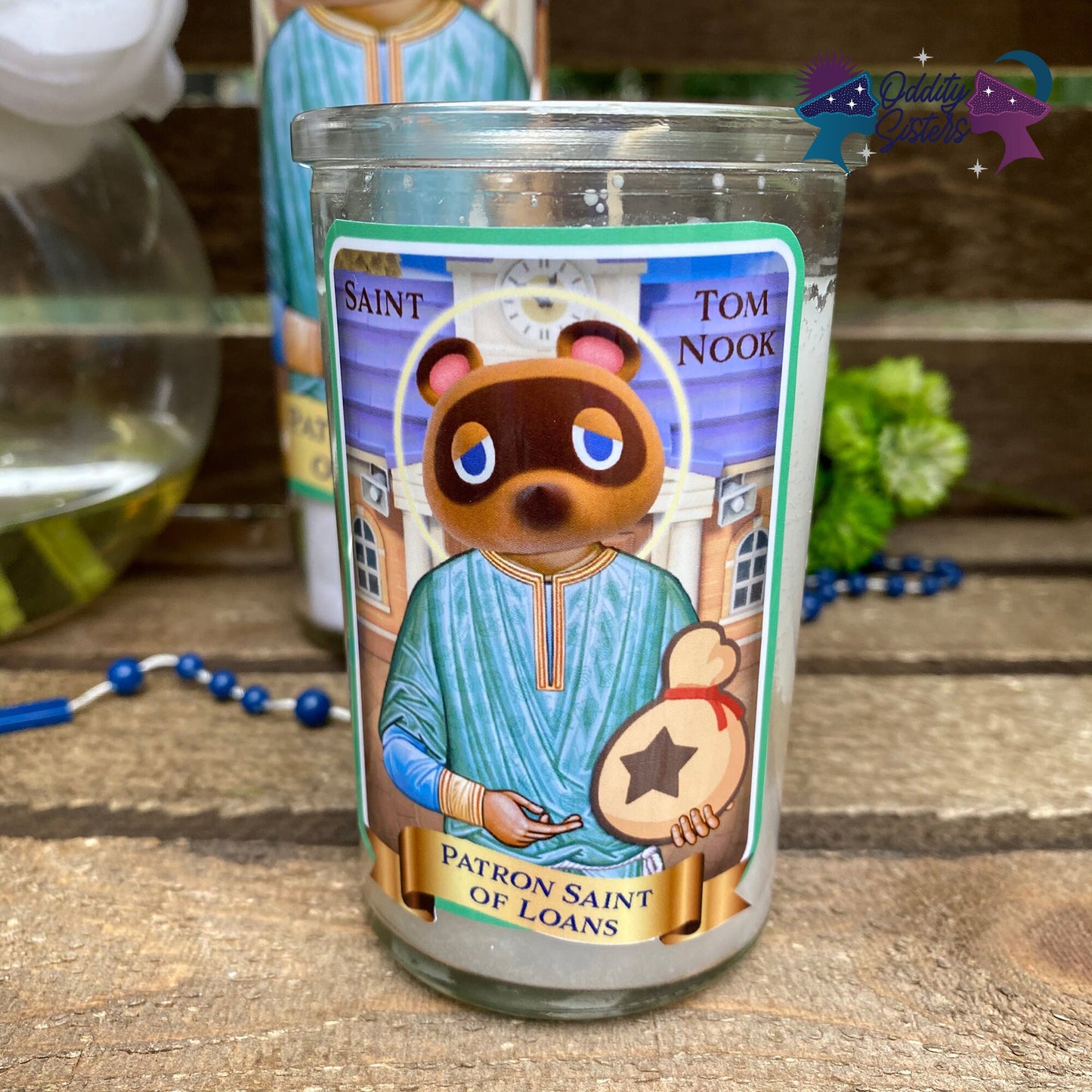 Mini Tom Nook Prayer Candle 4 oz.