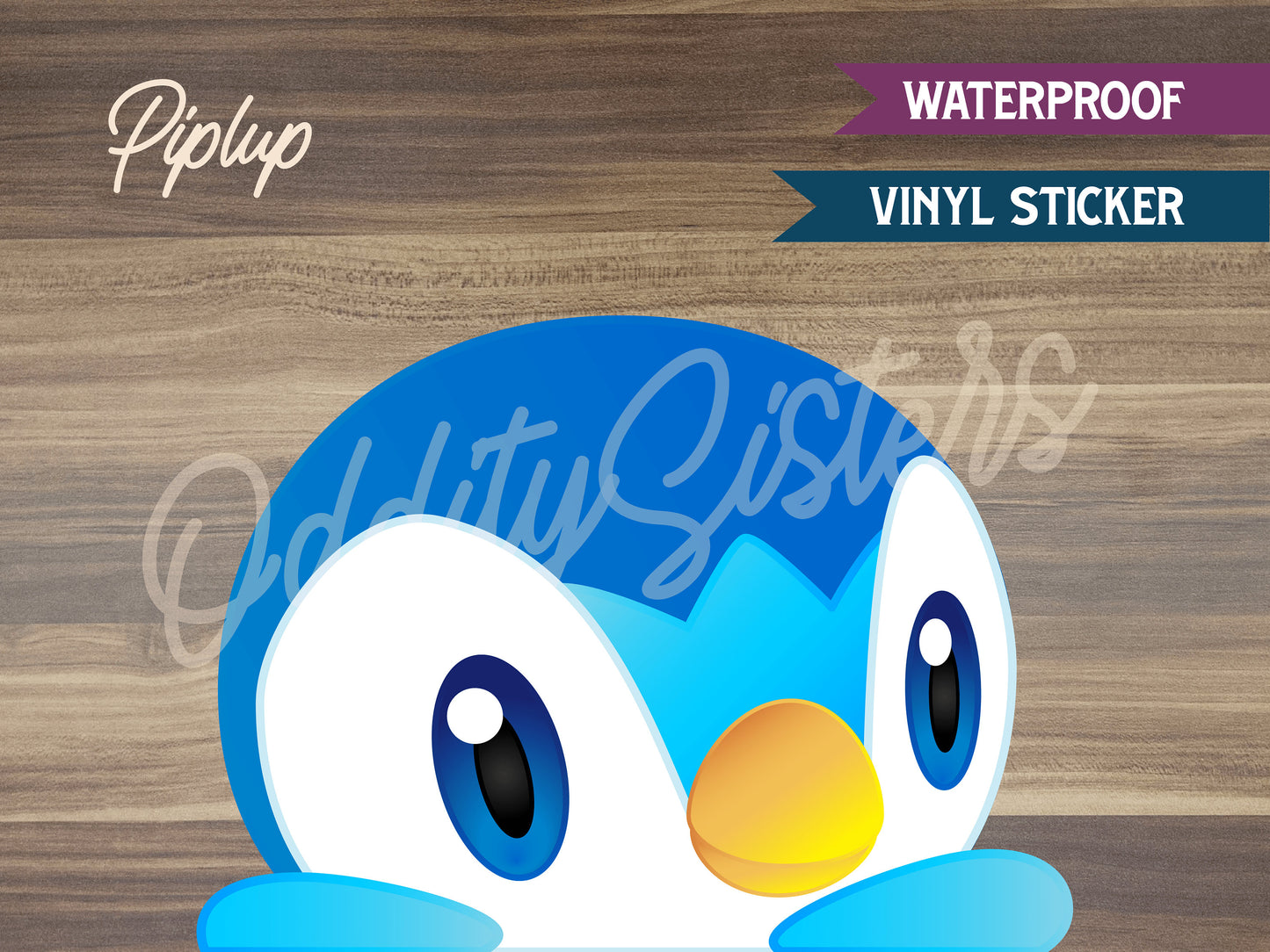 Piplup Pokemon Peeker Sticker Decal