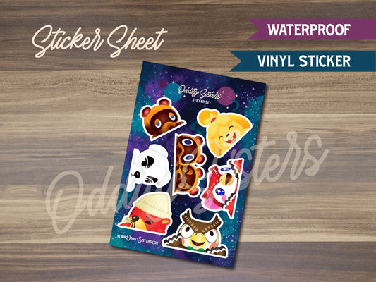 Animal Crossing Mini Stickers - Sticker Sheet