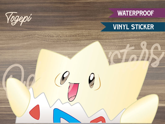 Togepi Pokemon Peeker Sticker Decal