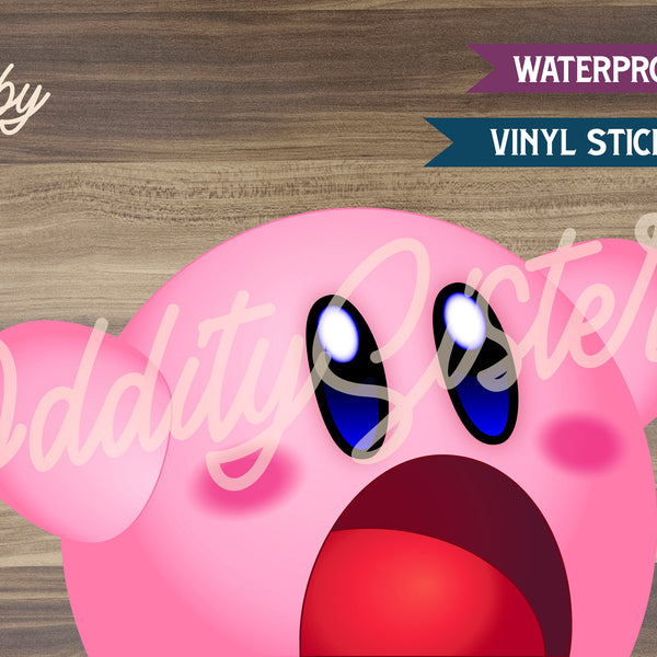 Kirby Peeker Sticker Decal